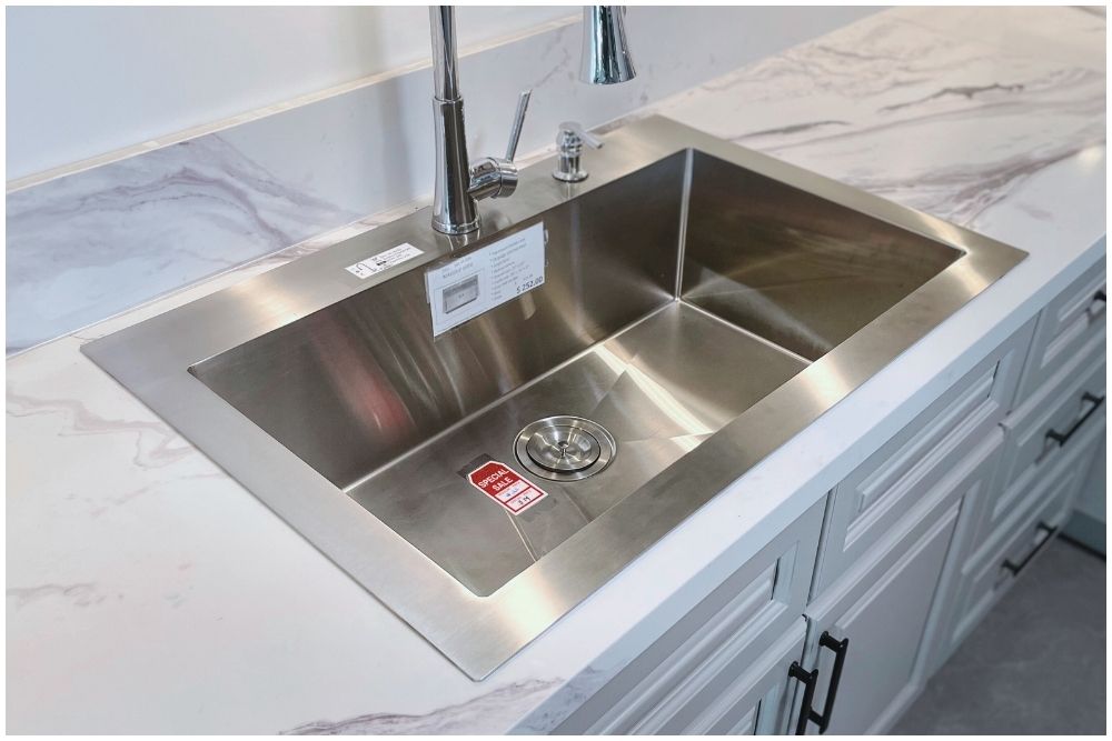 TOP-MOUNT SINGLE BOWL STAINLESS STEEL KITCHEN SINK