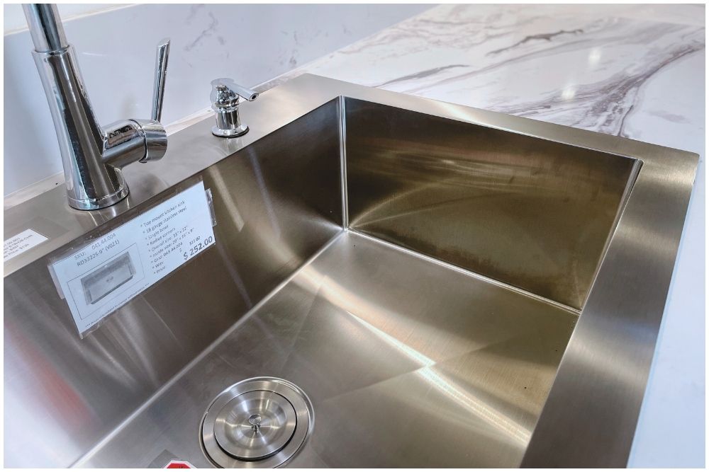 TOP-MOUNT SINGLE BOWL STAINLESS STEEL KITCHEN SINK
