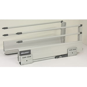 DOUBLE STEEL WALL HYDRAULIC SOFT CLOSE DRAWER SLIDE 6-1/2'' H