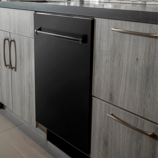 ZLINE 24 IN. TOP CONTROL DISHWASHER WITH STAINLESS STEEL TUB AND TRADITIONAL STYLE HANDLE, 52DBA (DW-24)