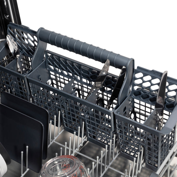 DWMTZ-SN-24-G ZLINE AUTOGRAPH EDITION 24" 3RD RACK TOP TOUCH CONTROL TALL TUB DISHWASHER IN DURASNOW STAINLESS STEEL WITH GOLD ACCENT HANDLE, 45DBA (DWMTZ-SN-24)
