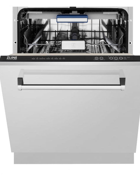 DWV-24 ZLINE 24" TALLAC SERIES 3RD RACK DISHWASHER IN CUSTOM PANEL READY WITH STAINLESS STEEL TUB, 51DBA (DWV-24)
