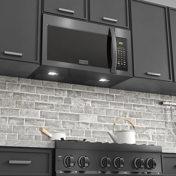 ZLINE MWO-OTR-30-BS Z LINE 30" OVER THE RANGE CONVECTION MICROWAVE OVEN IN BLACK STAINLESS STEEL