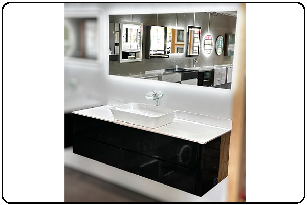 P2021.59 - 60" FLOATING BATHROOM VANITY SET