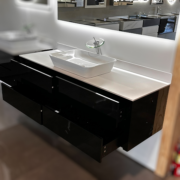 P2021.59 - 60" FLOATING BATHROOM VANITY SET