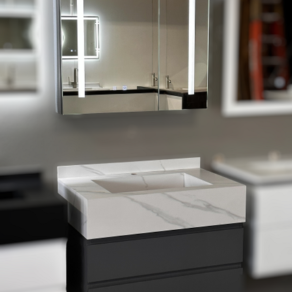 P6025.32 - 30" FLOATING VANITY SET