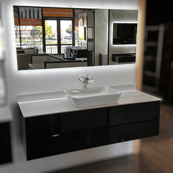 P2021.59 - 60" FLOATING BATHROOM VANITY SET