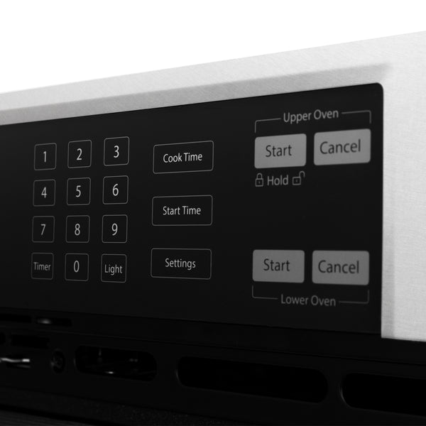 WADS-30 ZLINE 30 IN. PROFESSIONAL TRUE CONVECTION DOUBLE WALL OVEN WITH AIR FRY AND SELF CLEAN IN DURASNOW� STAINLESS STEEL