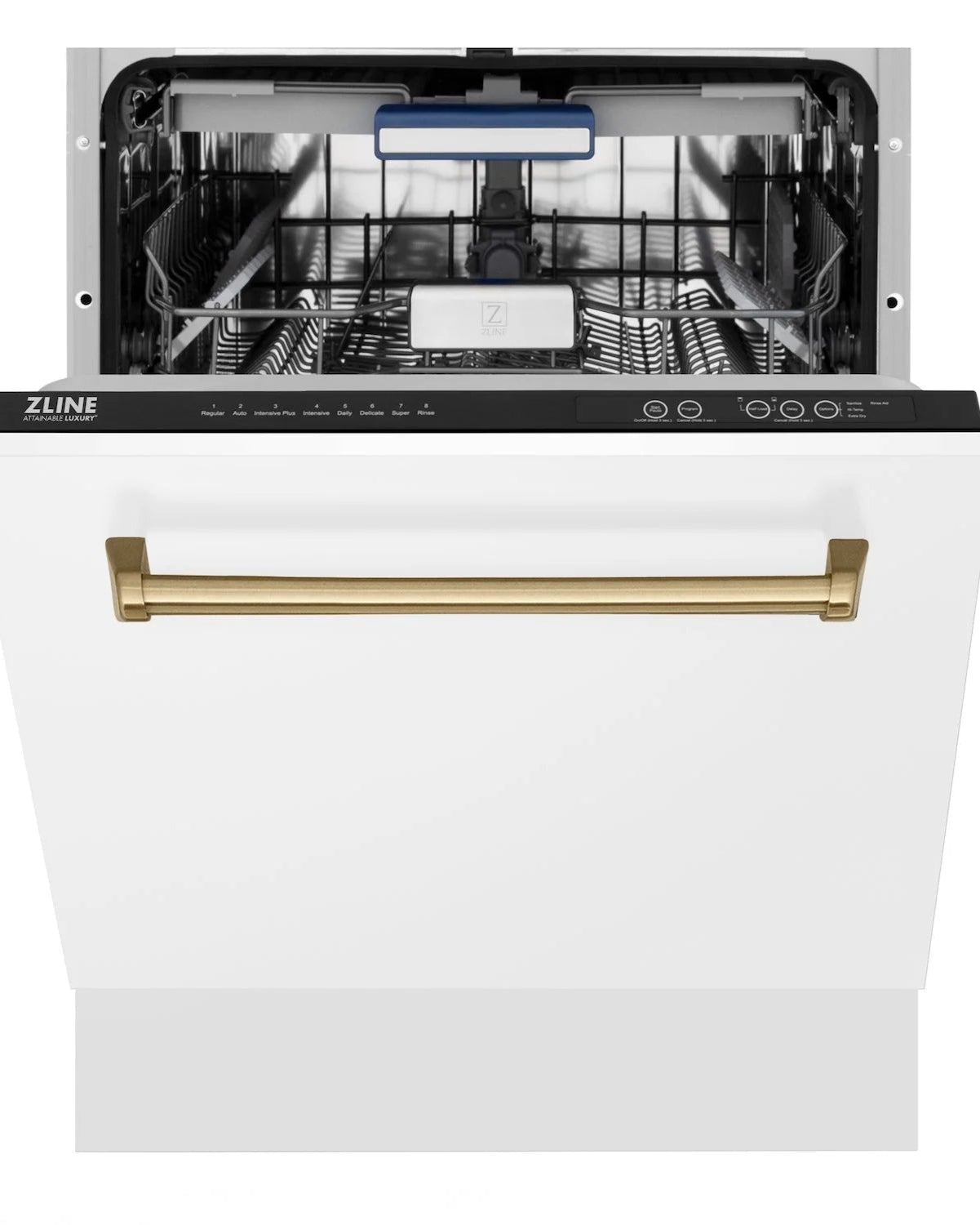 ZLINE 24 IN. TOP CONTROL DISHWASHER WITH STAINLESS STEEL TUB AND TRADITIONAL STYLE HANDLE, 52DBA (DW-24)