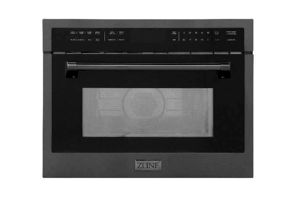 ZLINE MWO-24-BS 24" MICROWAVE WALL OVEN IN BLACK STAINLESS STEEL