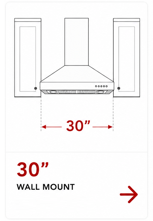 30" Wall Mount Hoods