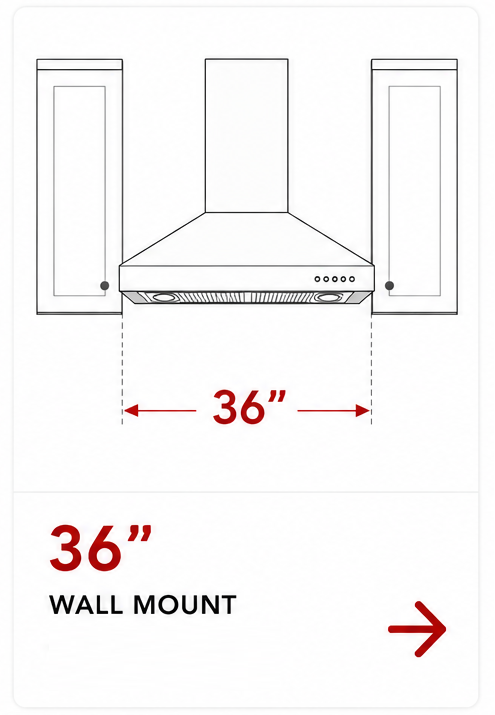 36" Wall Mount Hoods
