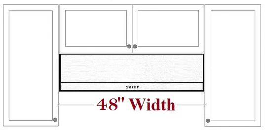 48" Under Cabinet Hoods