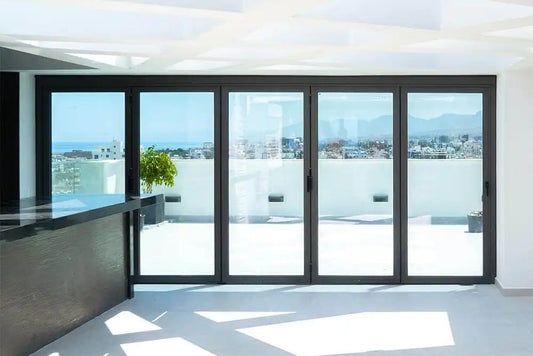 192″ wide - 5 panels | Aluminum Folding Patio Door
