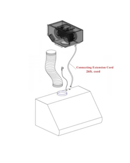 ZLINE 48 in. Ducted Island Mount Range Hood with Single Remote Blower in Stainless Steel (GL2i-RS-48-400)