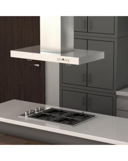 ZLINE 42 in. Convertible Vent Island Mount Range Hood in Stainless Steel (KE2i-42)