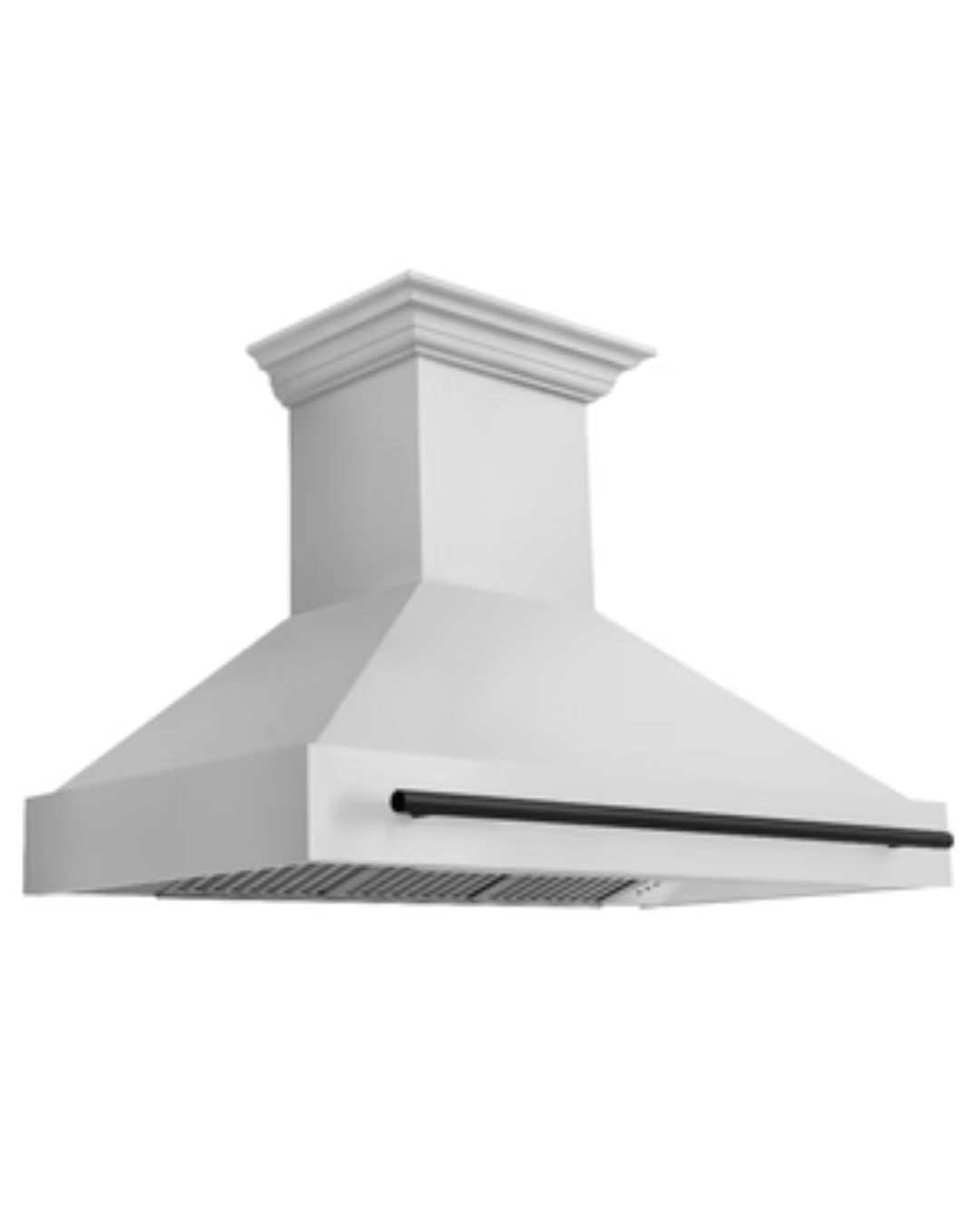 ZLINE Autograph Edition 48 in. Satin Stainless Steel Wall Mount Range Hood with Champagne Bronze Handle (8654SNZ-48-CB)