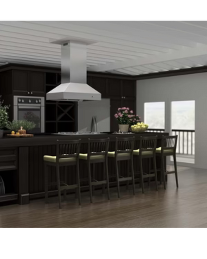 ZLINE 42 in. Ducted Island Mount Range Hood in Outdoor Approved Stainless Steel (697i-304-42)