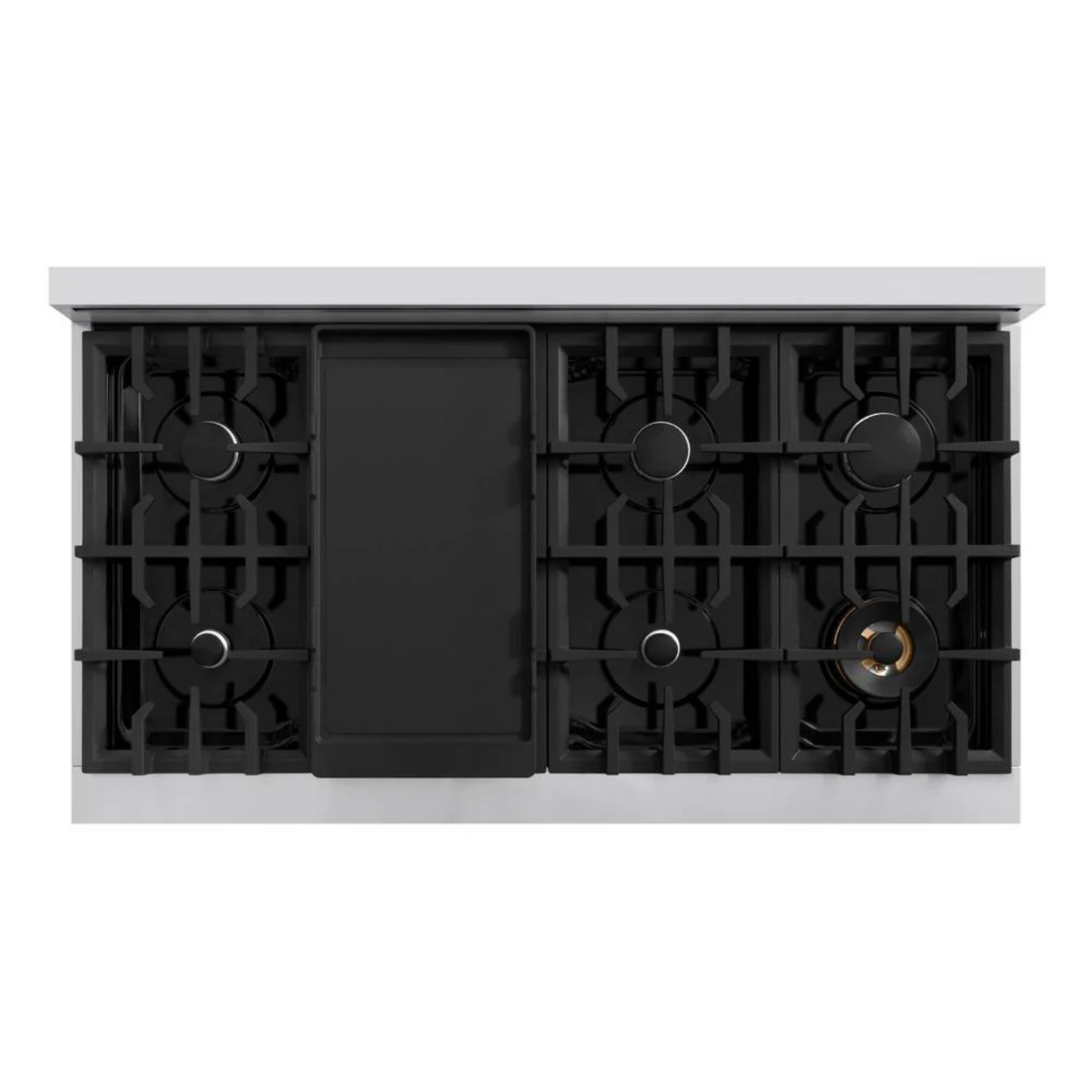 ZLINE 48 in. 6.7 cu. ft. Classic Double Oven Gas Range with 8 Burner Cooktop in Stainless Steel
