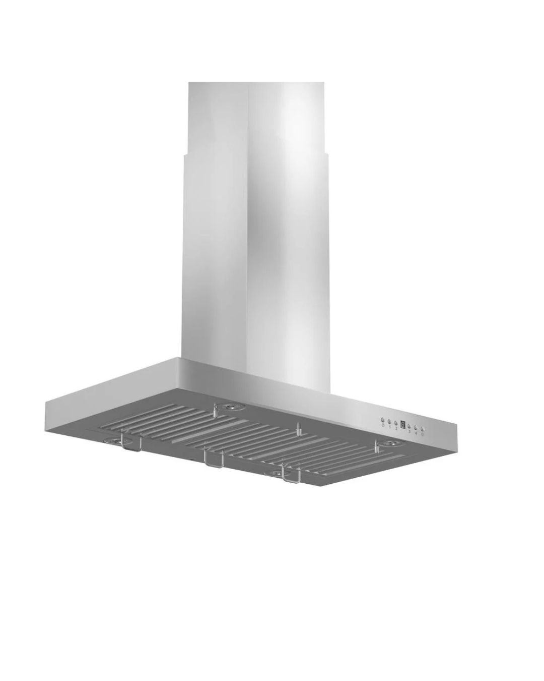 ZLINE 48 in. Convertible Vent Island Mount Range Hood in Stainless Steel (KE2i-48)