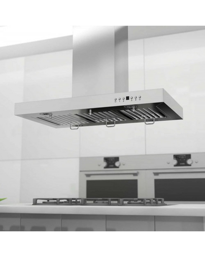 ZLINE 48 in. Convertible Vent Island Mount Range Hood in Stainless Steel (KE2i-48)