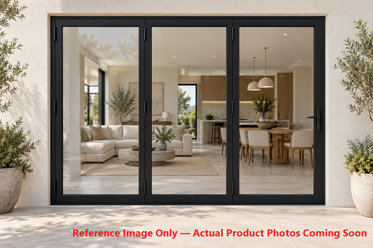 120″ wide-3 panels | Aluminum Bifold Patio Door