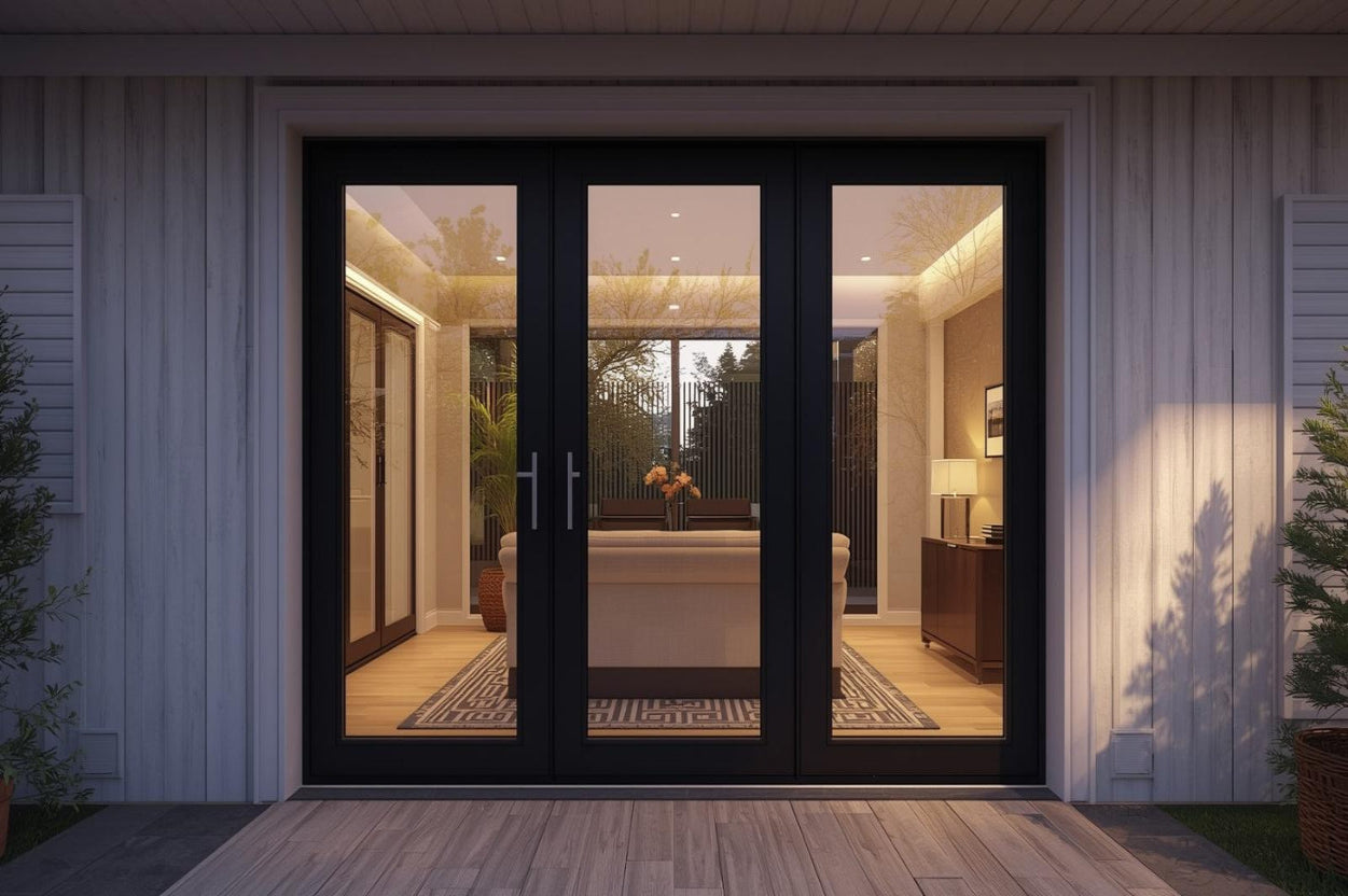 Aluminum Bifold Patio Door – 96″ wide - 3 panels