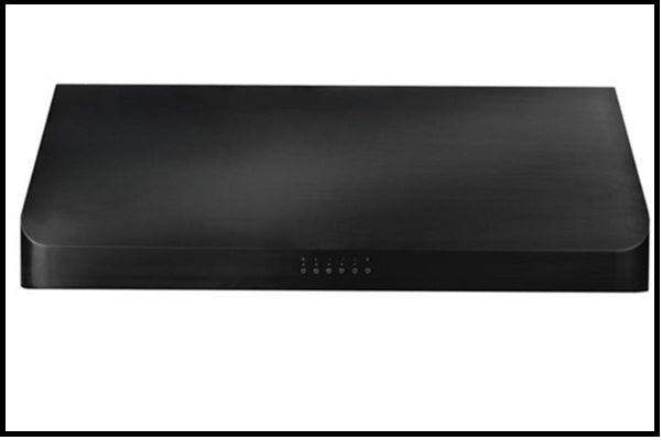 ZLINE 30 in. / 36 in 600 CFM Ducted Under Cabinet Range Hood in Black Stainless Steel