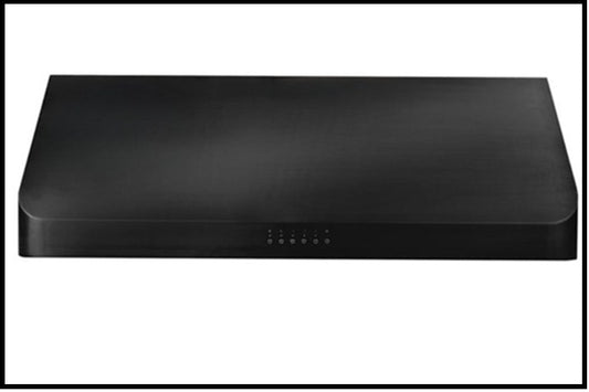 ZLINE 30 in. / 36 in 600 CFM Ducted Under Cabinet Range Hood in Black Stainless Steel