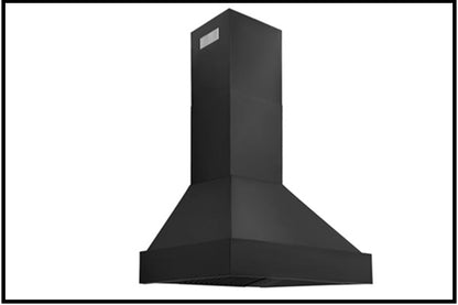 ZLINE 30" Convertible Vent Black Stainless Steel Wall Mount Range Hood (BS655N-30)