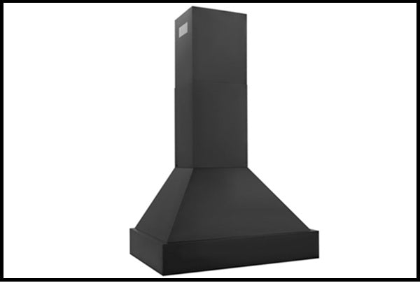 ZLINE 30" Convertible Vent Black Stainless Steel Wall Mount Range Hood (BS655N-30)