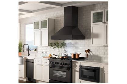 ZLINE 30" Convertible Vent Black Stainless Steel Wall Mount Range Hood (BS655N-30)