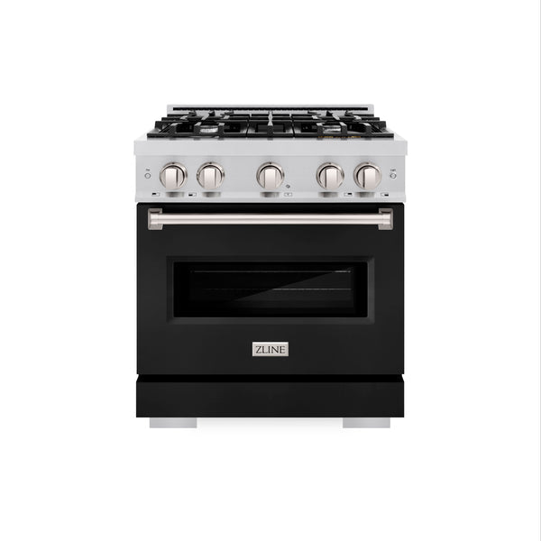 ZLINE 30 in. 4.2 cu. ft. Classic Gas Range with 4 Burner Cooktop and Convection Gas Oven in Stainless Steel (CGR30)