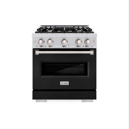 ZLINE 30 in. 4.2 cu. ft. Classic Gas Range with 4 Burner Cooktop and Convection Gas Oven in Stainless Steel (CGR30)