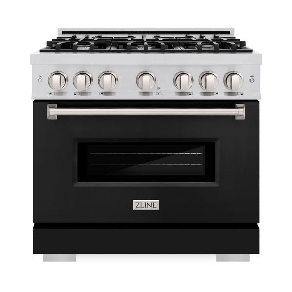 ZLINE 36 in. 5.2 cu. ft. Classic Gas Range with 6 Burner Cooktop and Convection Gas Oven (CGR)