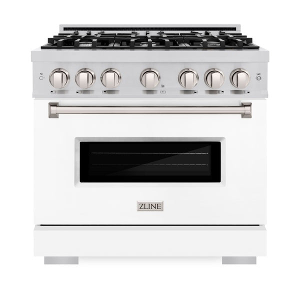 ZLINE 36 in. 5.2 cu. ft. Classic Gas Range with 6 Burner Cooktop and Convection Gas Oven (CGR)