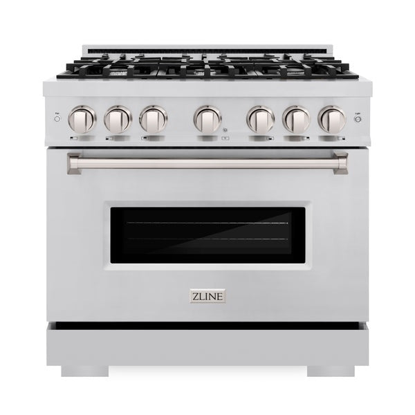 ZLINE 36 in. 5.2 cu. ft. Classic Gas Range with 6 Burner Cooktop and Convection Gas Oven (CGR)