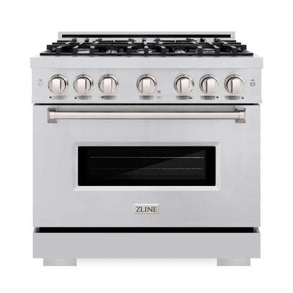 ZLINE 36 in. 5.2 cu. ft. Classic Gas Range with 6 Burner Cooktop and Convection Gas Oven (CGR)