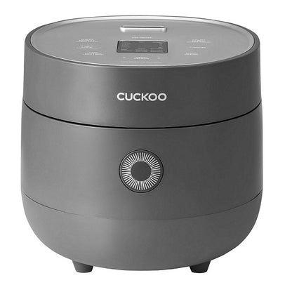 CUCKOO CR-0675FG 6-Cup Micom Fuzzy Logic Rice Cooker | 12-Cup Cooked Capacity, 10 Smart Cooking Modes, Nonstick Pot, Gray