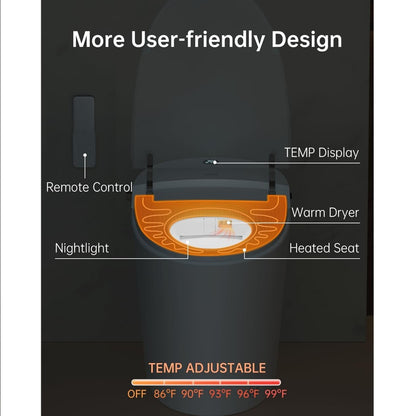 EPLO One Piece Smart Toilet Bidet, Auto Flush E18, Elongated Heated Seat