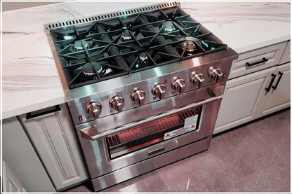 XTA-PR36, 36" PROFESSIONAL GAS RANGE