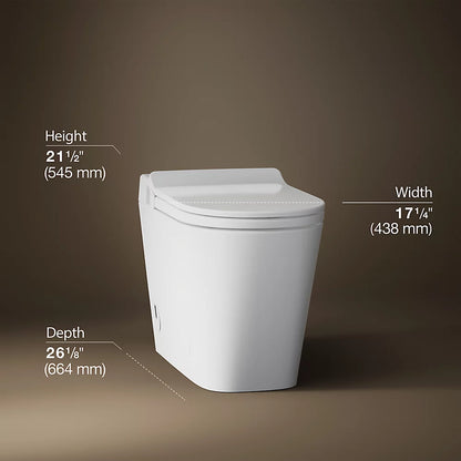 KOHLER Leap™ One-piece elongated smart toilet, dual-flush