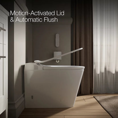 KOHLER Leap™ One-piece elongated smart toilet, dual-flush