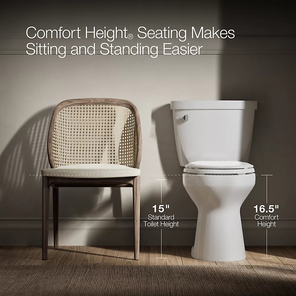 Kingston™ The Complete Solution® two-piece elongated toilet, 1.28 gpf  K-26077-0