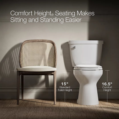 Kingston™ The Complete Solution® two-piece elongated toilet, 1.28 gpf  K-26077-0