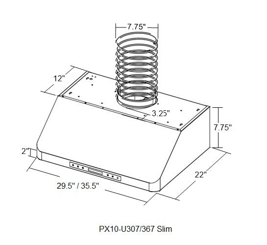 Pro-X Series 36 in Width, 7 in. Tall