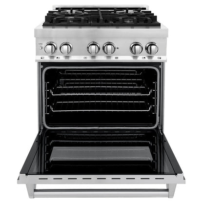 ZLINE 30 in. 4.0 cu. ft. Legacy Dual Fuel Range with 4 Burner Gas Cooktop and Electric Convection Oven (RA)