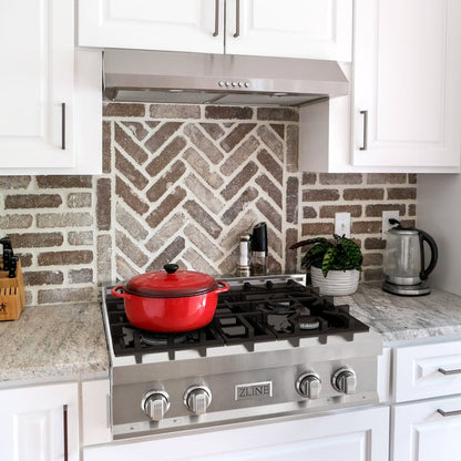 ZLINE Legacy Gas Rangetop Porcelain Cooktop in Stainless Steel. Available size 30, 36, 48 in