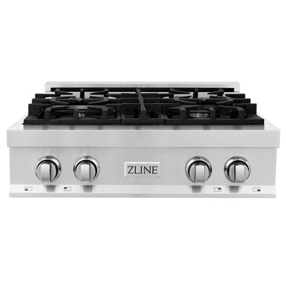 ZLINE Legacy Gas Rangetop Porcelain Cooktop in Stainless Steel. Available size 30, 36, 48 in