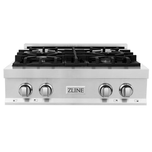 ZLINE Legacy Gas Rangetop Porcelain Cooktop in Stainless Steel. Available size 30, 36, 48 in